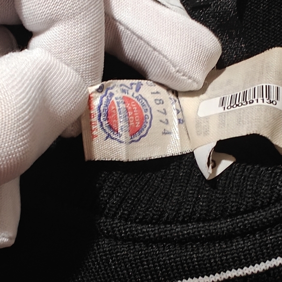 Givinchy Sport Top Women's Small 36 Old Money Stretchy Black White Stripes - Picture 5 of 6